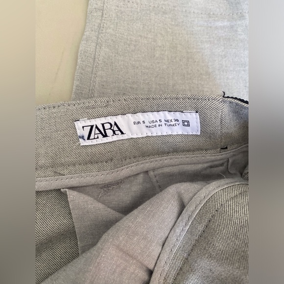 Zara Elastic Waist Grey Trouser - Picture 4 of 4
